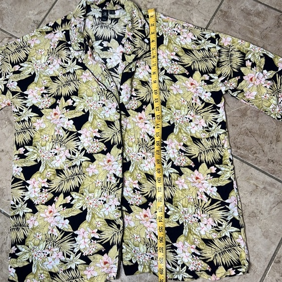 Volcom Black and Green Oversized Tropical Shirt Size M/L - Picture 6 of 8